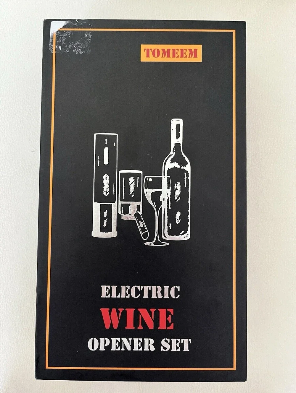 Rechargeable Electric Wine Gift Set - Aerator, Vacuum Stoppers, Foil Cutter a...